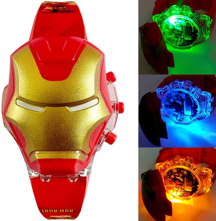 Wristwatch Iron Man Light Watch Marvel Avengers Spider-Man