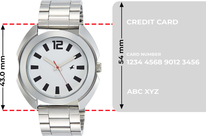 Leather Strap Silver Fastrack Watch Mens Price Fastrack Quartz