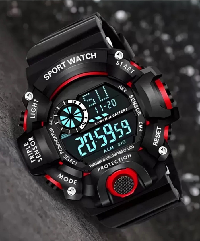 selloria KIDS-G-SPORT LOOK BAND SHOCK CHRONOGRAPH RESISTANCE LUMINOUS  Digital Watch For Boys