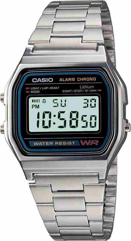 Stainless Steel Casio F91w Japan U CASIO A-158WA-1DF Vintage