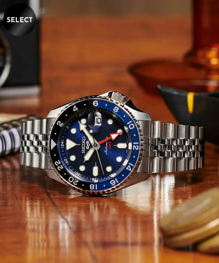 Gmt Pepsi Bezel Seiko Sports Pepsi Seiko 5-Sports 