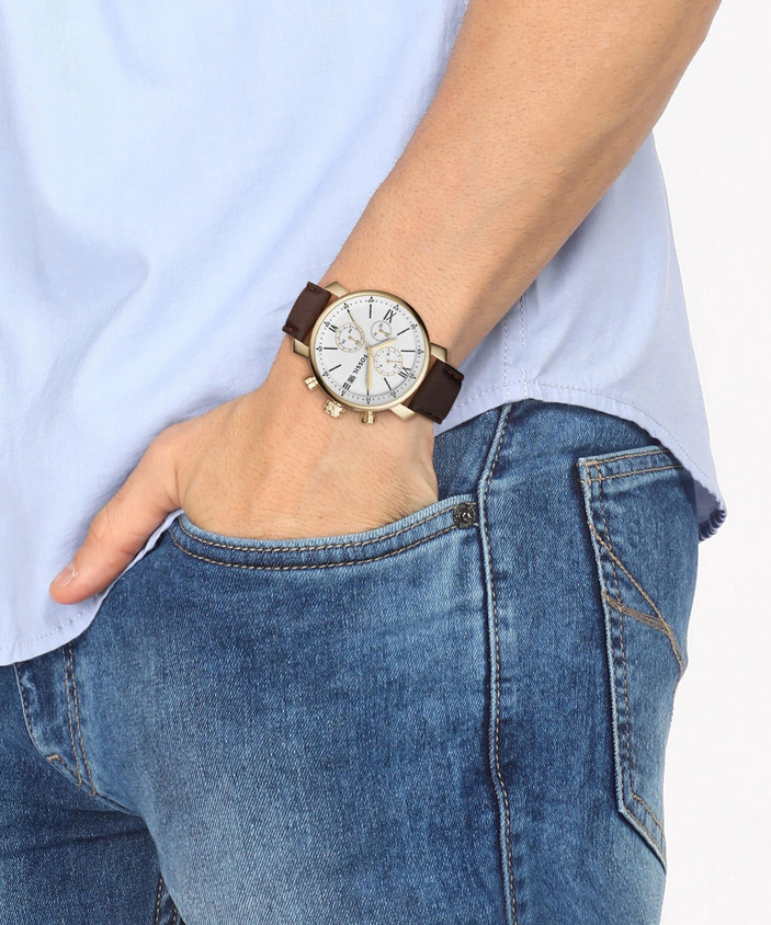 Leather Watch Bq1009 Fossil Watch Bq1009 Price New Arrivals