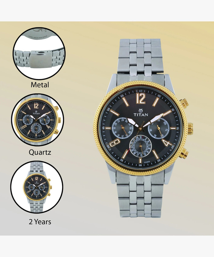 Chronograph Titan 1734km01 Titan Neo Analog Blue Dial Men's Watch