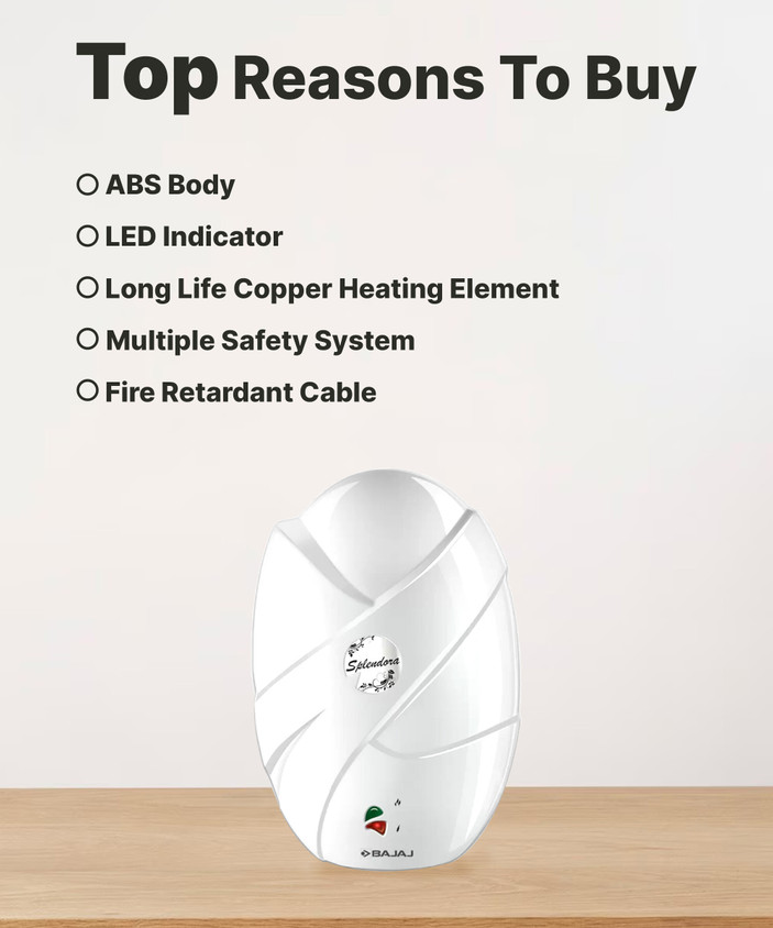 Instant Water Geyser Bajaj Flora Water Heater Review BAJAJ