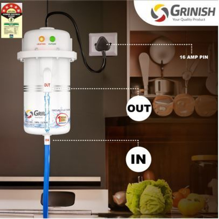 Hot Water Flipkart Geyser GRINISHA L Instant Water Geyser, Instant