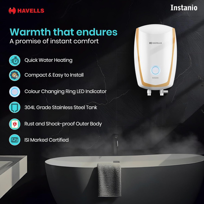 Instant Water Geyser Havells Instant Geyser Ltr Price HAVELLS