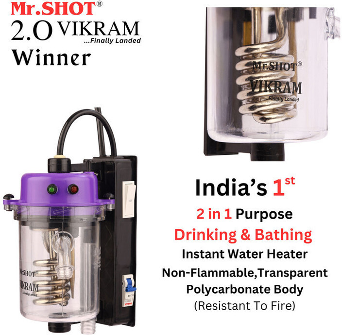 Geyser Mr Shot Water Heater Vikram Winner Transparent Model L