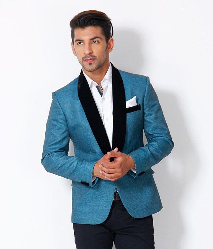 turquoise blazer men