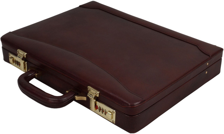 sleek leather briefcase