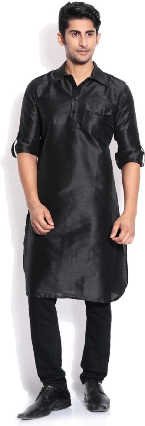 pathani kurta in black