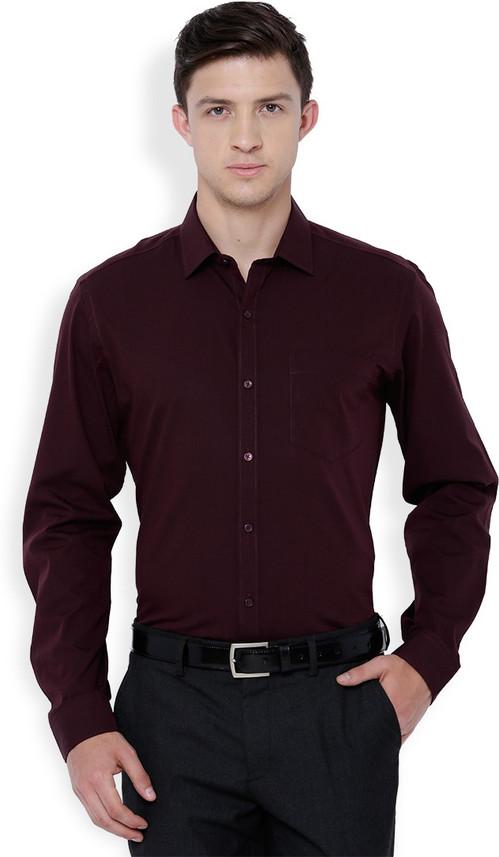 dark maroon color shirt