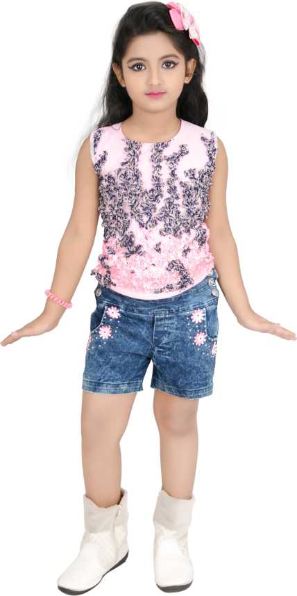 Girl S Stylish Top And Shorts Set 3 Years To 4 Years Girls Party Festive Shorts Top Price In India Buy Girl S Stylish Top And Shorts Set 3 Years To 4 Years Girls