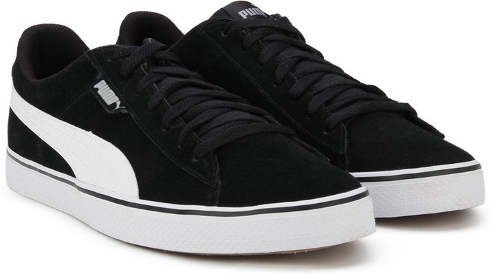 PUMA Puma Smash L Sneakers For Men - Buy Black-White Color PUMA Puma Smash L  Sneakers For Men Online at Best Price - Shop Online for Footwears in India  | Flipkart.com