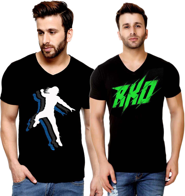 wwe tshirts Printed Men V-neck 