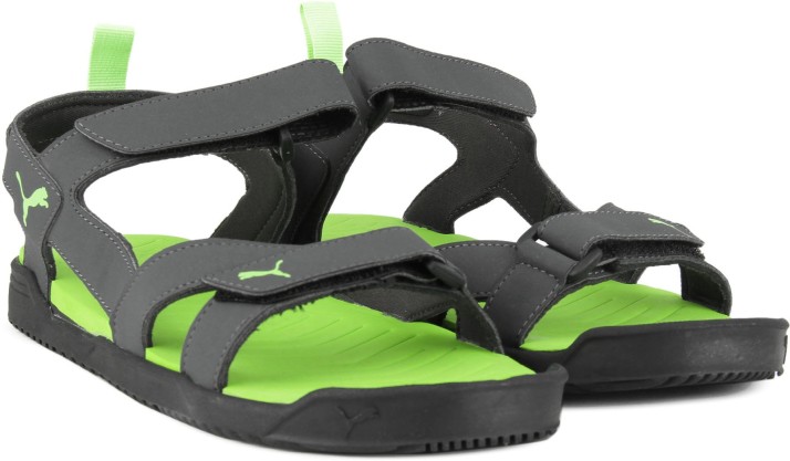 puma black sandals