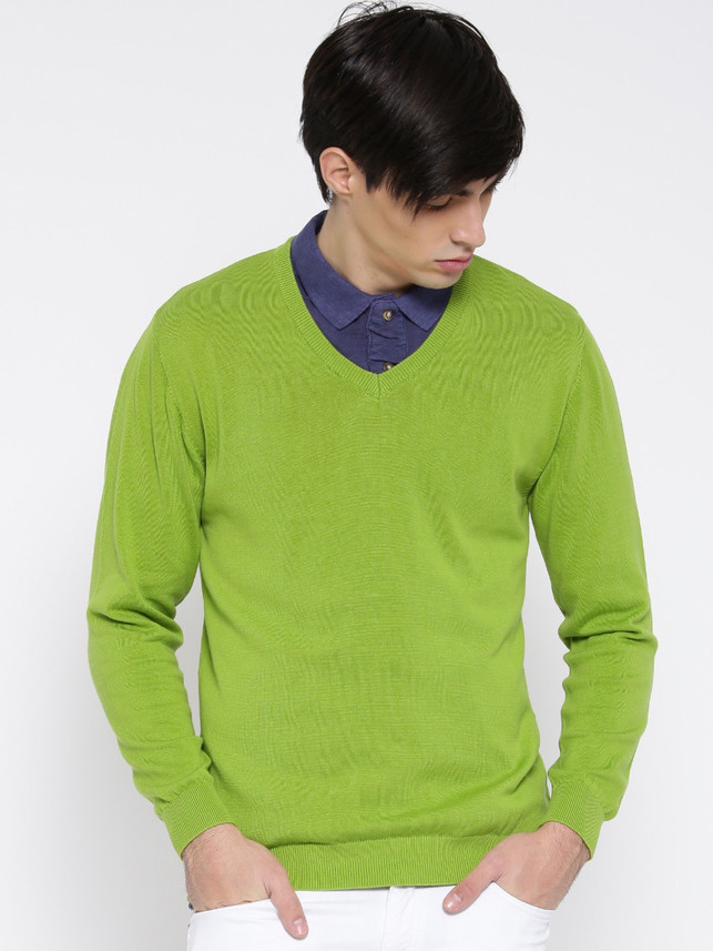 parrot green sweater