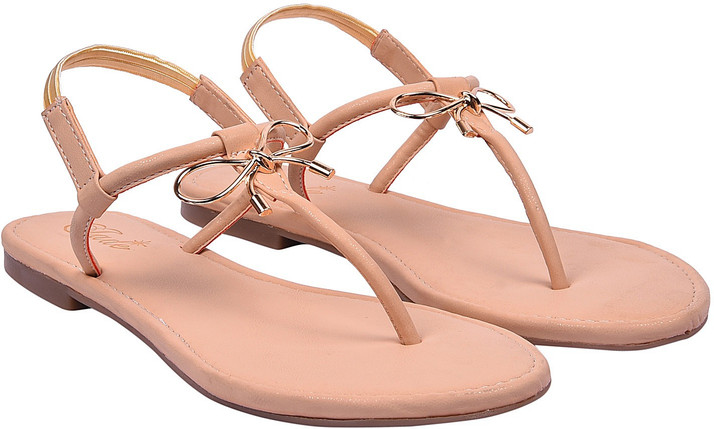 womens beige flat sandals