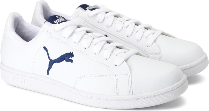 puma smash cat l white sneakers