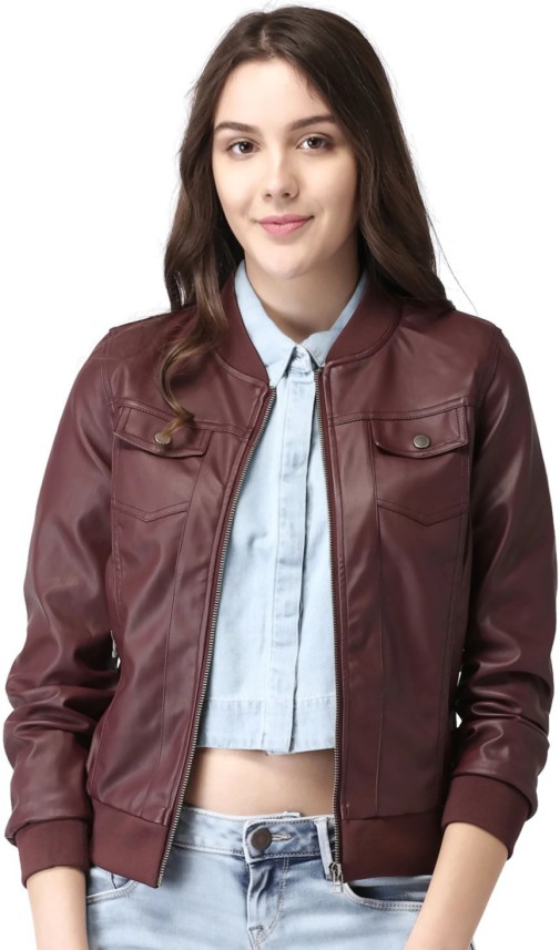 flipkart leather jacket ladies