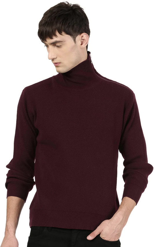 maroon turtleneck womens
