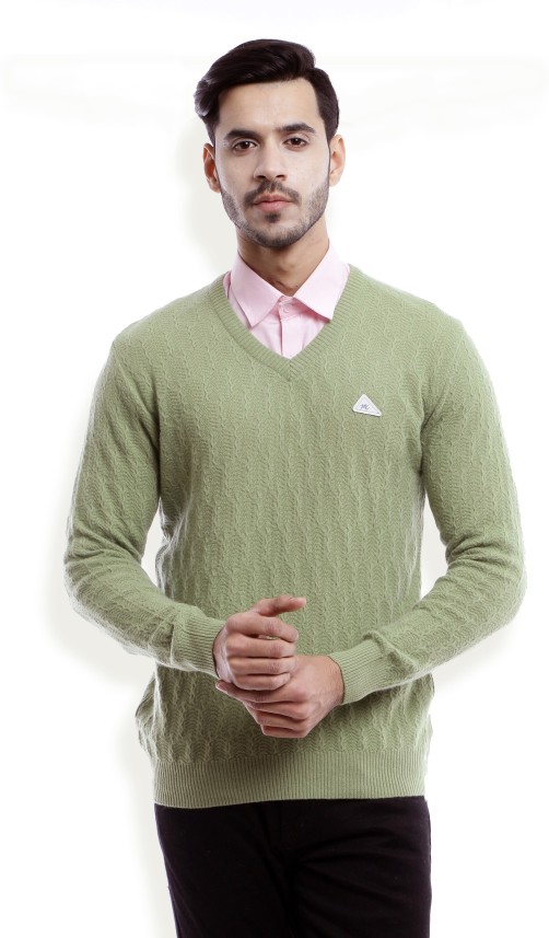 light green mens sweater