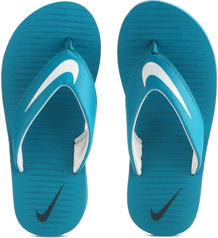 nike slippers green colour