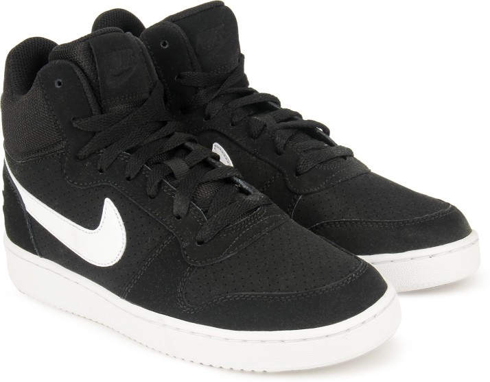 nike court borough mid noir