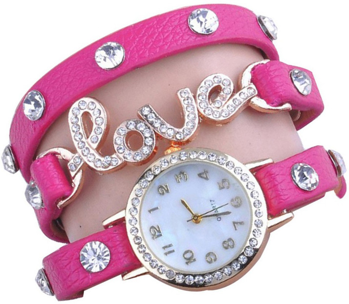 pink watch for ladies