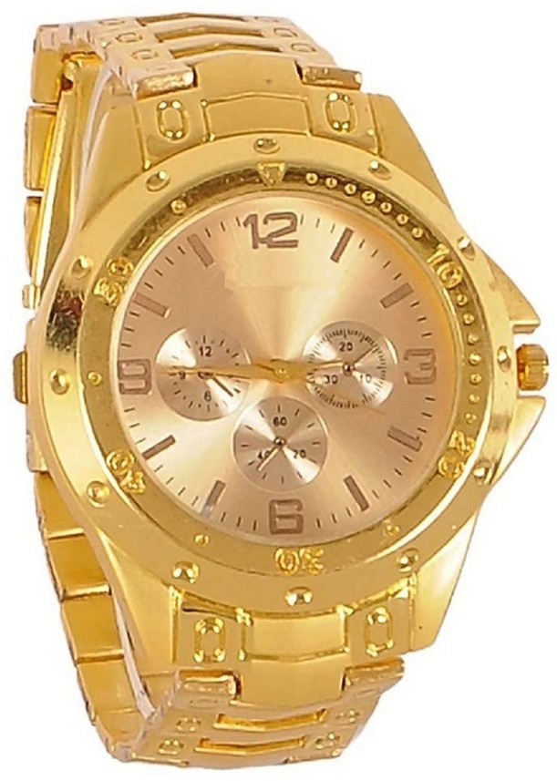 flipkart gold watch