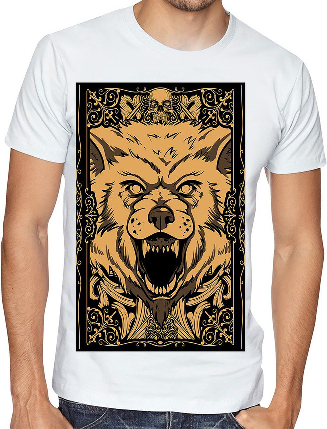 Casotec Graphic Print Men Round or Crew 