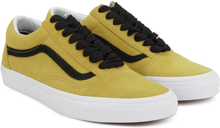 mens yellow old skool vans