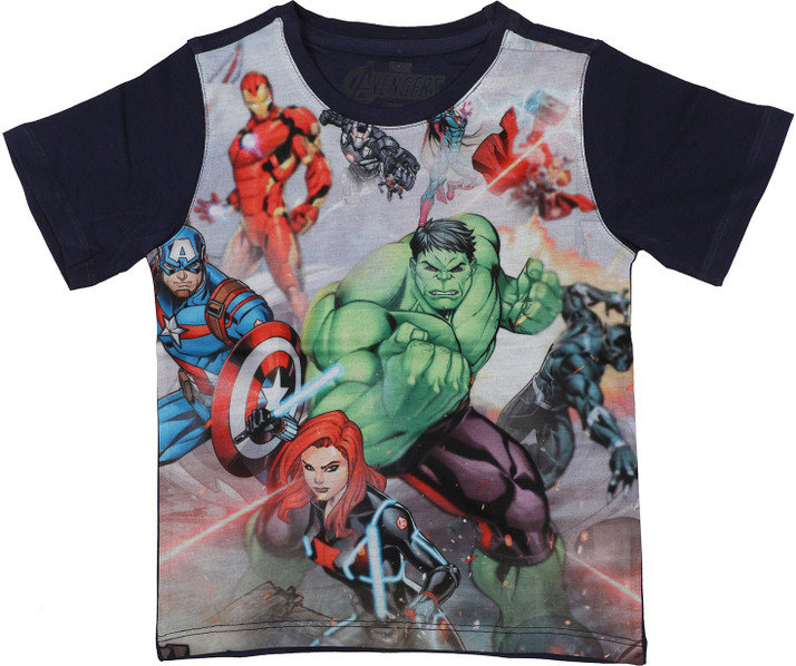 Marvel Avengers Boys Graphic Print 