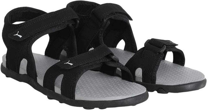 puma black sandals