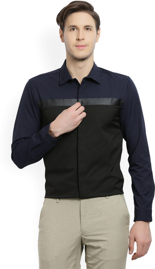 JACK \u0026 JONES Men Solid Party Dark Blue 