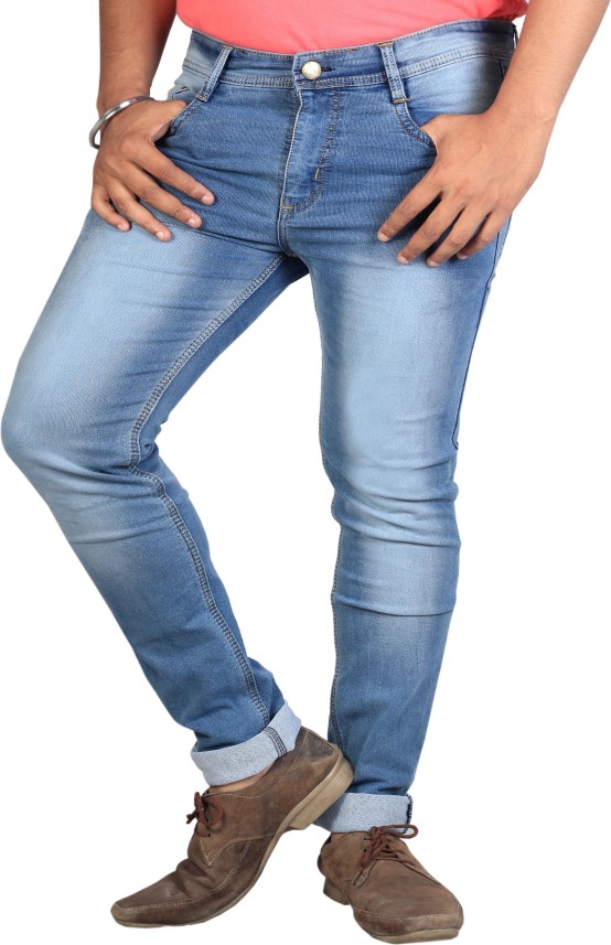 lzard slim men light blue jeans