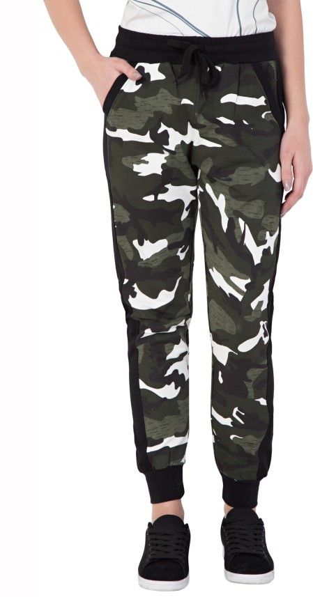 soldier print jeans