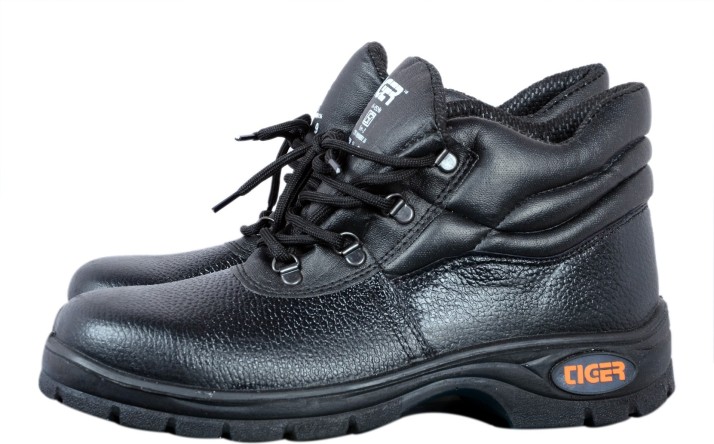 mens black working shoes