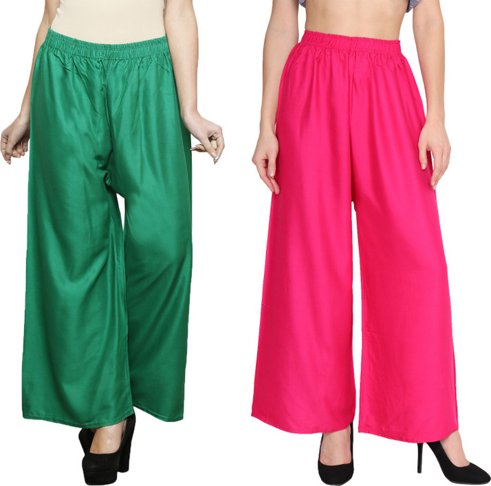 Miss Sony Flared Women Green, Pink 