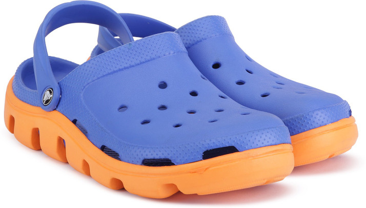 crocs blue and orange