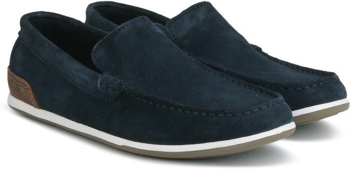 clarks suede loafers mens