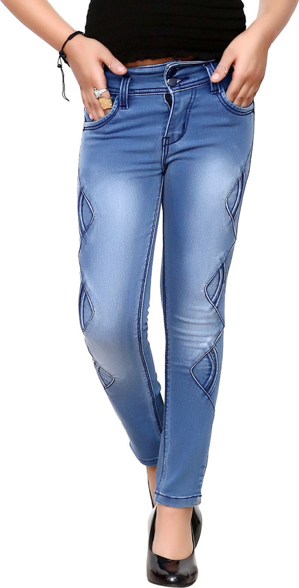 ORIEX Slim Girls Blue Jeans - Buy ORIEX 