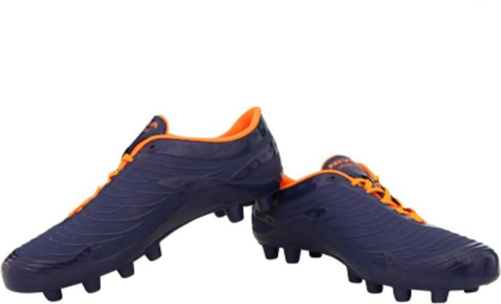 orange and navy blue football cleats