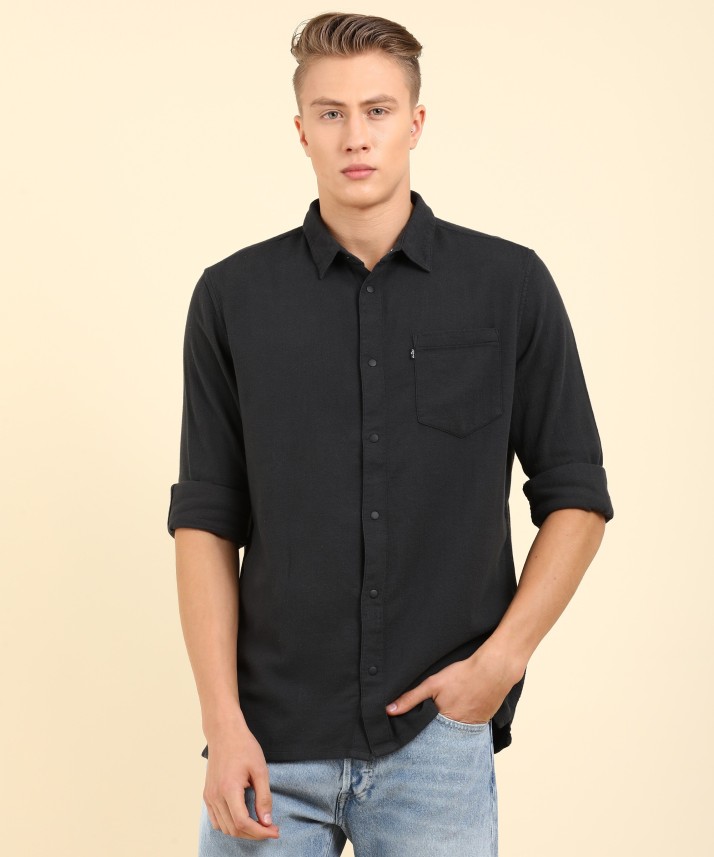 levis black shirt mens