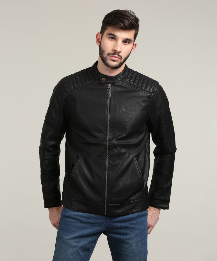 mens leather jacket in flipkart