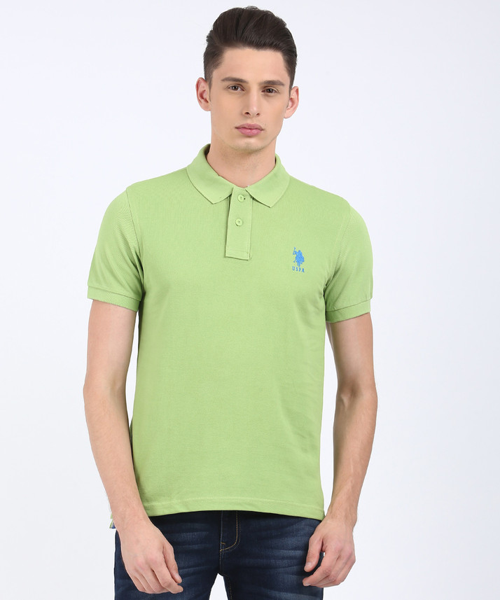 us polo green t shirt