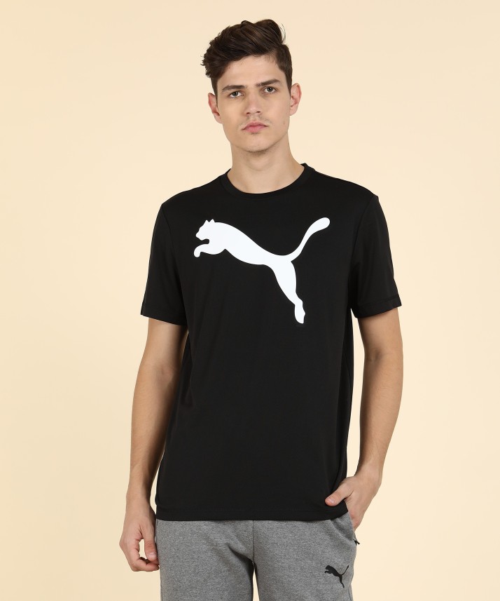 puma black t shirt mens