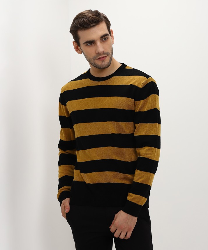 mens gold sweater