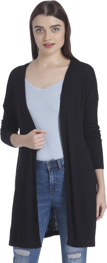 black woolen shrug