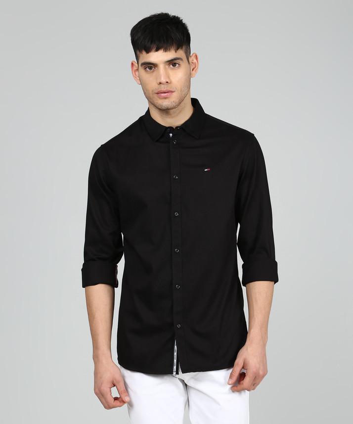 black tommy hilfiger shirt