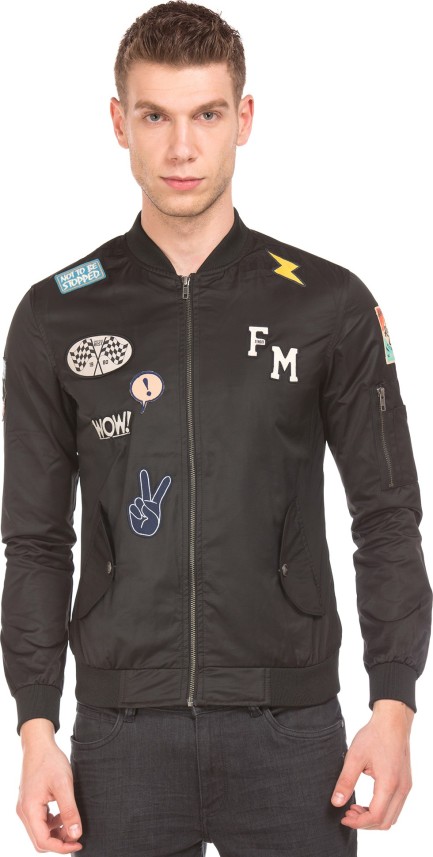 flying machine black bomber jacket